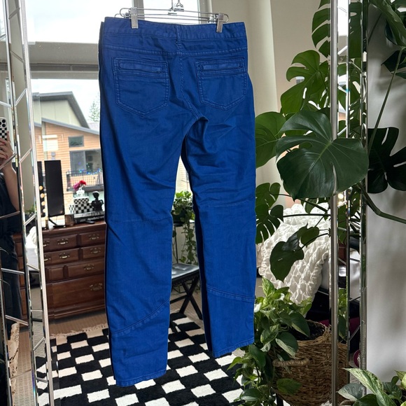 Free People Bright Royal Blue Utility Pants - Picture 3 of 5